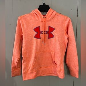 Under Armour Cold Gear Womens Hoodie Orange Size Small